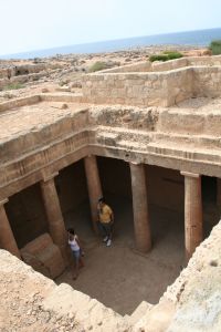Kypr, archeologické naleziště Pafos, hrobky králů