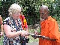 Na Šrí Lance s místním mnichem