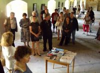 Z vernisáže výstavy konané 5. července 2016 na svátek Cyrila a Metoděje